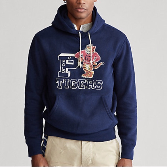 New - Polo Ralph Lauren Tigers Hoodie Sweatshirt - Picture 6 of 8